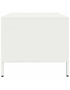 Mobile TV Bianco 68x50x43,5 cm in Acciaio Laminato a Freddo 2