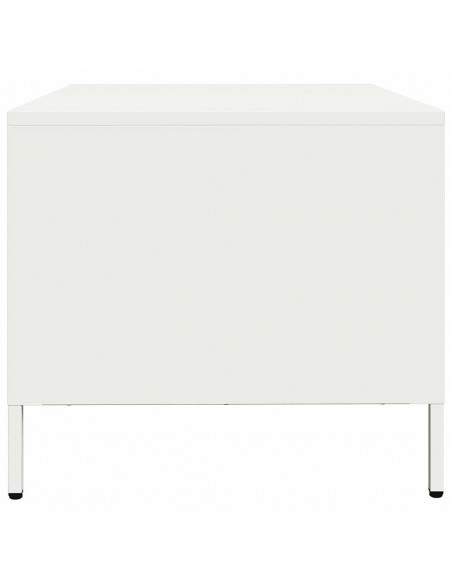 Mobile TV Bianco 68x50x43,5 cm in Acciaio Laminato a Freddo