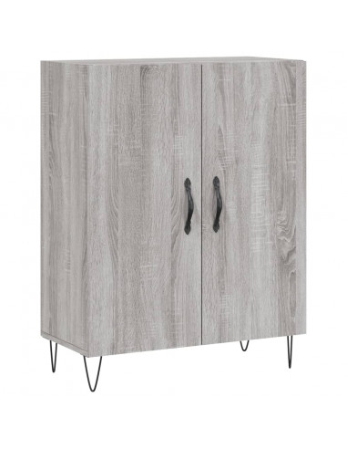 Credenza Grigio Sonoma 69,5x34x180 cm in Legno Multistrato