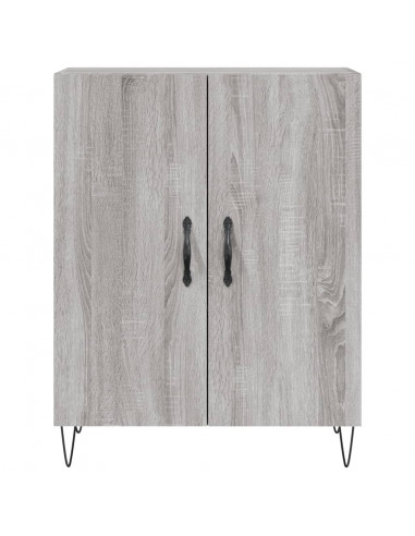 Credenza Grigio Sonoma 69,5x34x180 cm in Legno Multistrato