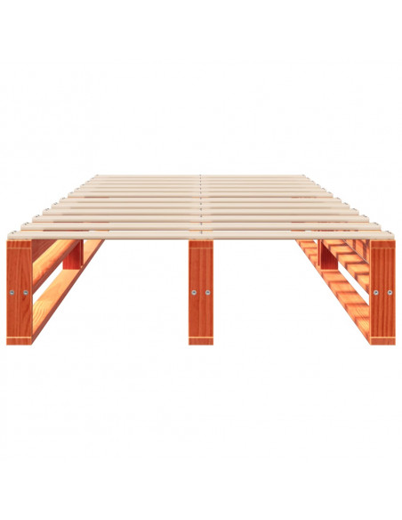 Letto senza Materasso Marrone Cera 75x190 cm in Legno di Pino