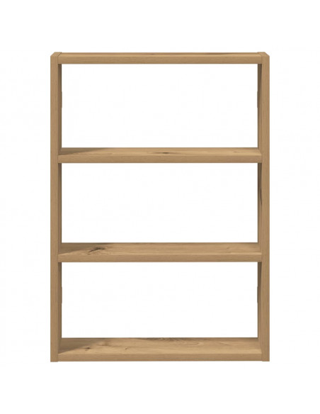 Scaffale a Parete Rovere Artigianale 43x9x60 cm Truciolato