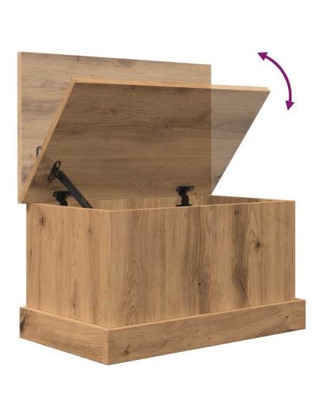 Scatola Portaoggetti Rovere Artigianale 30x50x28 cm Multistrato