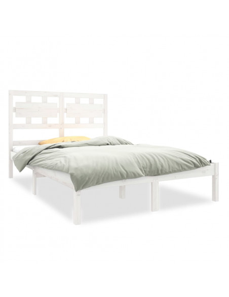 Giroletto Bianco in Legno Massello 135x190 cm Double