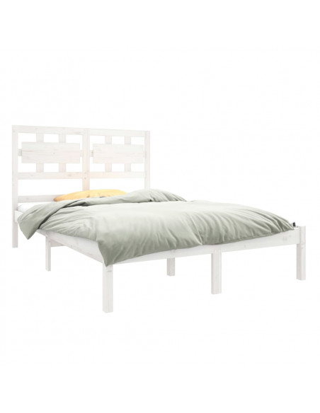 Giroletto Bianco in Legno Massello 135x190 cm Double