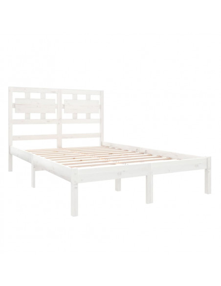 Giroletto Bianco in Legno Massello 135x190 cm Double