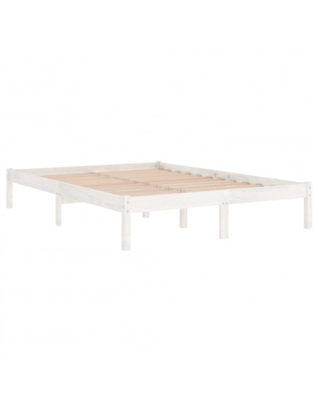 Giroletto Bianco in Legno Massello 135x190 cm Double