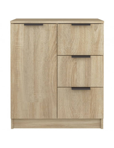 Credenze 2 pz Rovere Sonoma 60x30x70 cm in Legno Multistrato