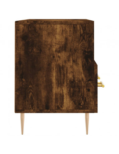 Mobile Porta TV Rovere Fumo 102x36x50 cm in Legno Multistrato