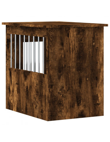 Gabbia Cani da Arredamento Rovere Fumo 45x62x59cm Multistrato