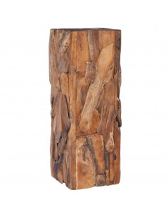 Tavolino da Salotto 30x30x80 cm in Legno Massello di Teak 2