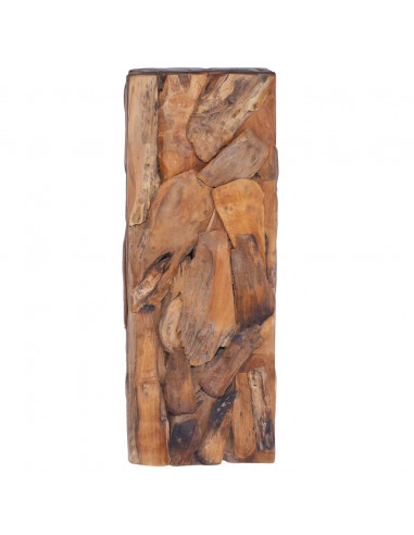 Tavolino da Salotto 30x30x80 cm in Legno Massello di Teak