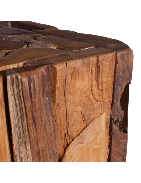 Tavolino da Salotto 30x30x80 cm in Legno Massello di Teak