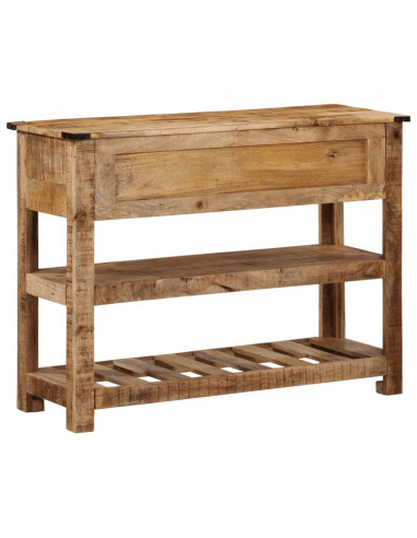 Tavolo Consolle 100x35x75 cm in Legno Massello di Mango