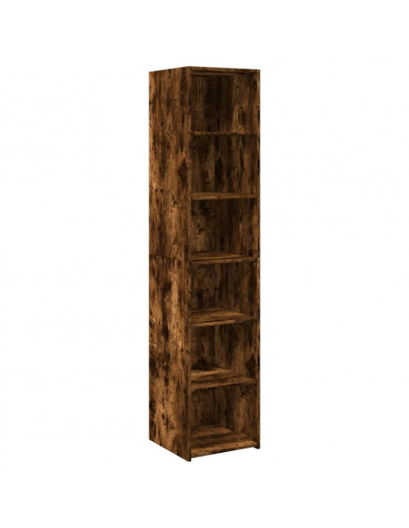 Credenza Rovere Fumo 40x41x185cm in Legno Multistrato