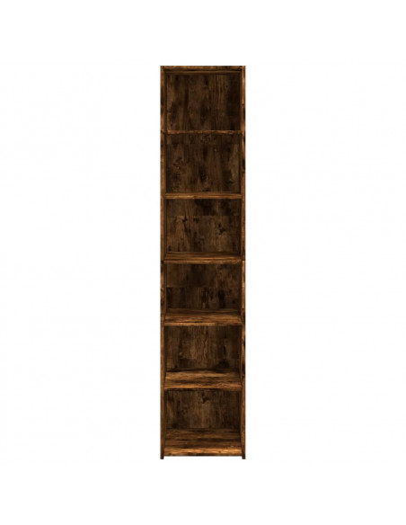 Credenza Rovere Fumo 40x41x185cm in Legno Multistrato