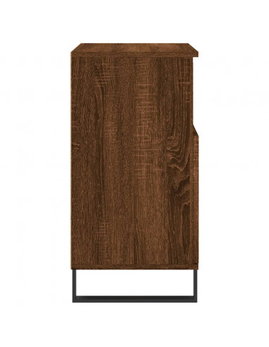 Credenze 3 pz Rovere Marrone in Legno Multistrato