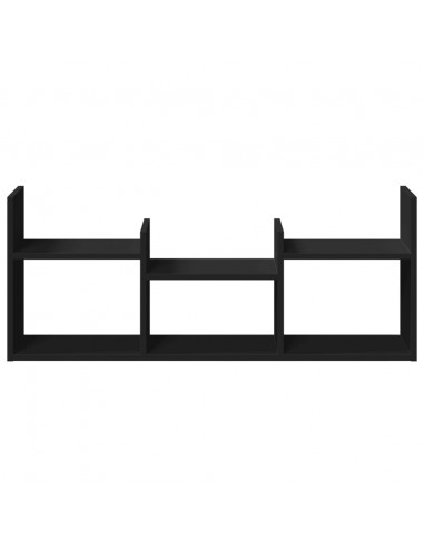 Mobile a Parete 100x18x40 cm Nero in Legno Multistrato