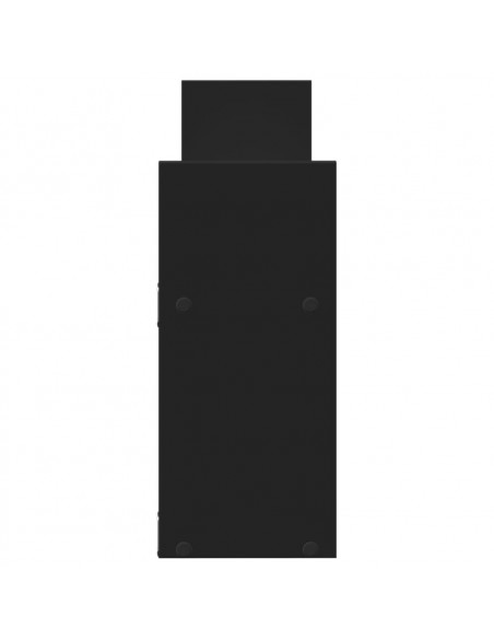 Mobile a Parete 100x18x40 cm Nero in Legno Multistrato