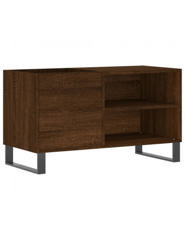 Mobile Porta Dischi Rovere Marrone 85x38x48cm Legno Multistrato