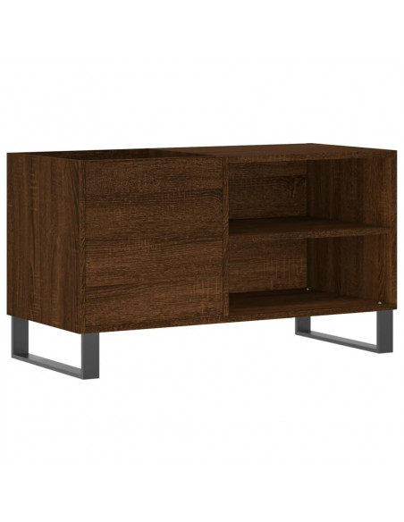 Mobile Porta Dischi Rovere Marrone 85x38x48cm Legno Multistrato