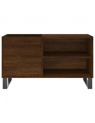 Mobile Porta Dischi Rovere Marrone 85x38x48cm Legno Multistrato