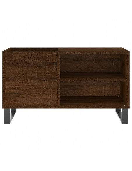 Mobile Porta Dischi Rovere Marrone 85x38x48cm Legno Multistrato