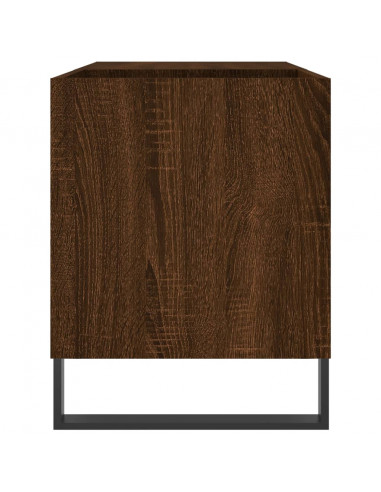 Mobile Porta Dischi Rovere Marrone 85x38x48cm Legno Multistrato