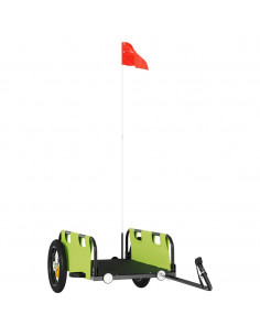 Rimorchio da Bici Verde Oxford e Ferro 2