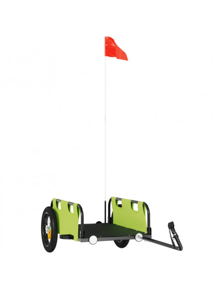 Rimorchio da Bici Verde Oxford e Ferro