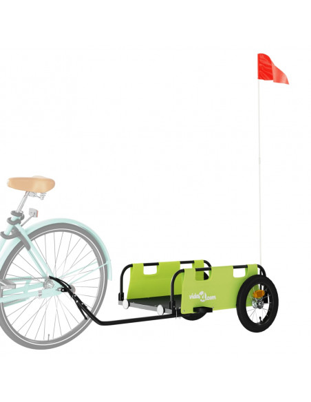 Rimorchio da Bici Verde Oxford e Ferro