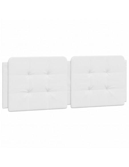 Giroletto con Luci LED Bianco 140x190 cm in Similpelle