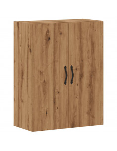 Mobile a Parete Rovere Artigianale 69,5x34x90 cm in Truciolato 2