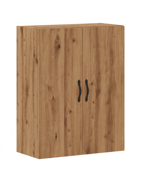 Mobile a Parete Rovere Artigianale 69,5x34x90 cm in Truciolato