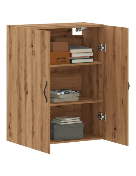 Mobile a Parete Rovere Artigianale 69,5x34x90 cm in Truciolato