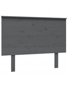 Testiera per Letto Grigia 104x6x82,5 cm Legno Massello di Pino 2