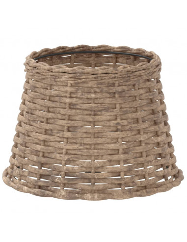 Paralume Marrone Ø25x17 cm in Vimini