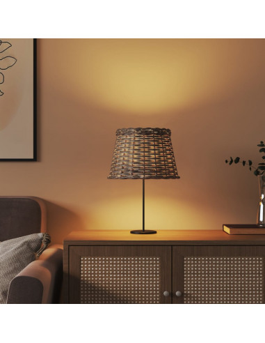 Paralume Marrone Ø25x17 cm in Vimini