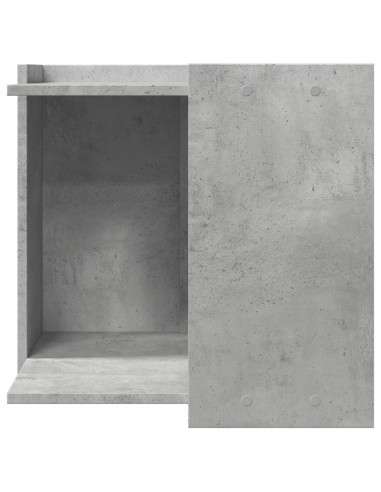 Recinto Lettiera Gatti Grigio Cemento 53x53x51 cm in Truciolato
