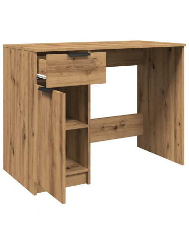 Scrivania Rovere Artigianale 100x50x75 cm in Legno Multistrato