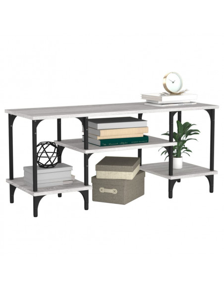 Mobile Porta TV Grigio Sonoma 102x35x45,5 cm Legno Multistrato