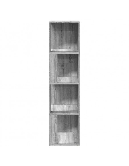 Scaffale Angolare Grigio Sonoma 33x33x132 cm Legno Multistrato