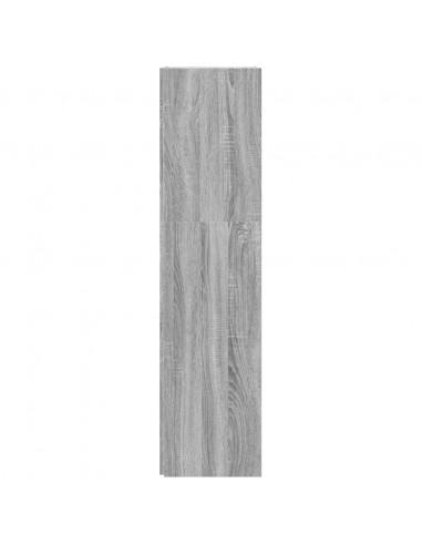 Scaffale Angolare Grigio Sonoma 33x33x132 cm Legno Multistrato