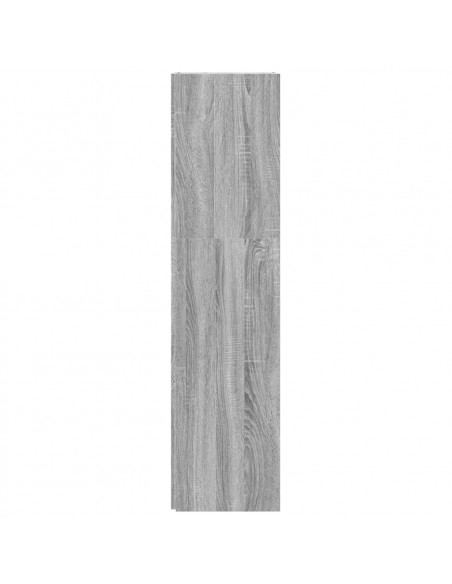Scaffale Angolare Grigio Sonoma 33x33x132 cm Legno Multistrato