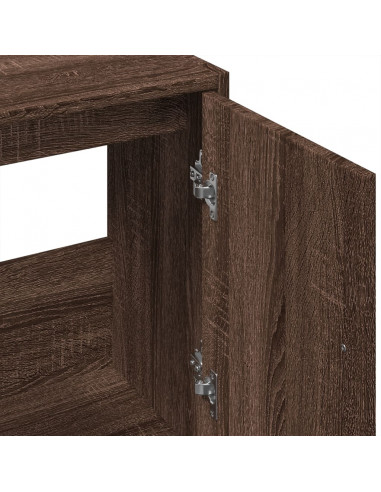 Mobile Lavabo Rovere Fumo 63x29x55 cm in Truciolare