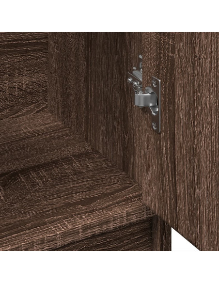 Mobile Lavabo Rovere Fumo 63x29x55 cm in Truciolare