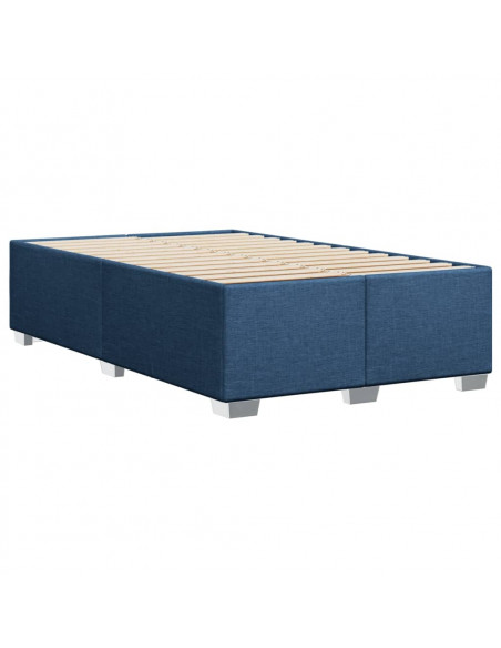 Giroletto a Molle con Materasso Blu 120x200 cm in Tessuto
