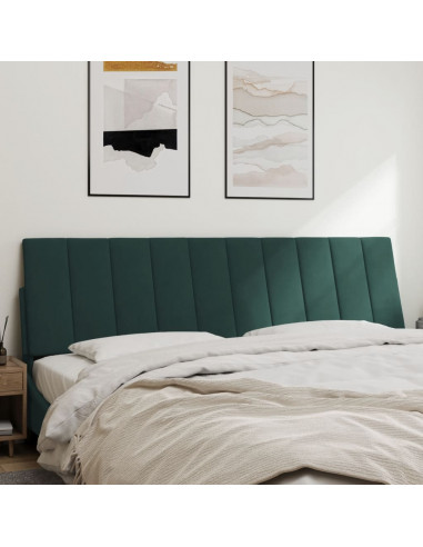 Cuscino Testiera Verde Scuro 180 cm in Velluto