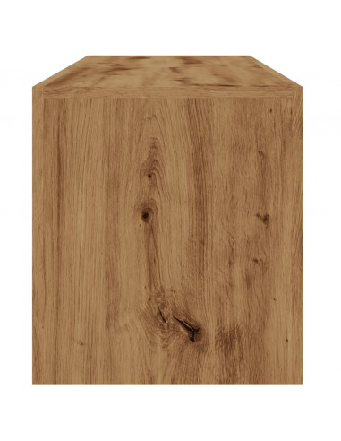 Mobile Porta TV con LED Artigianale 140x36,5x40 cm Multistrato