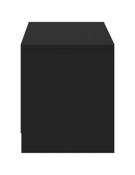 Mobile Porta TV con LED Nero 140x34x40 cm in Truciolato